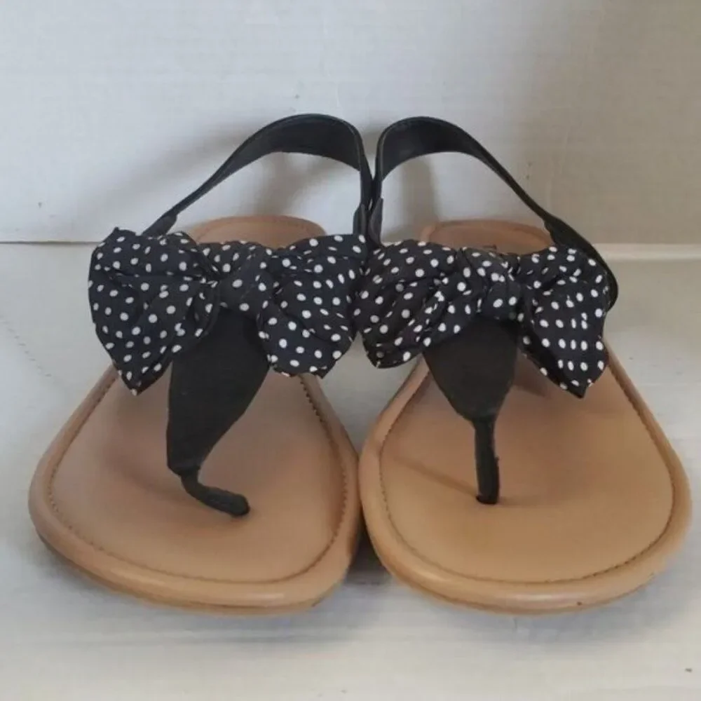 Torrid Sandals Shoes Flats Flip Flops Shoes BOW T STRAP Women's WOMAN'S 12WW